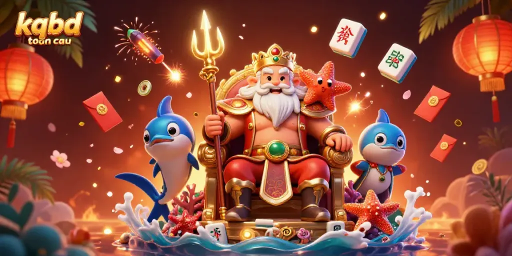 Engage with exciting kqbd toan cau experiences featuring vibrant 3D Neptune and casino elements.