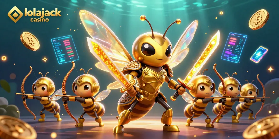 Engage in thrilling gameplay at lolajack casino with vibrant, dynamic 3D casino illustration showcasing excitement and gambling